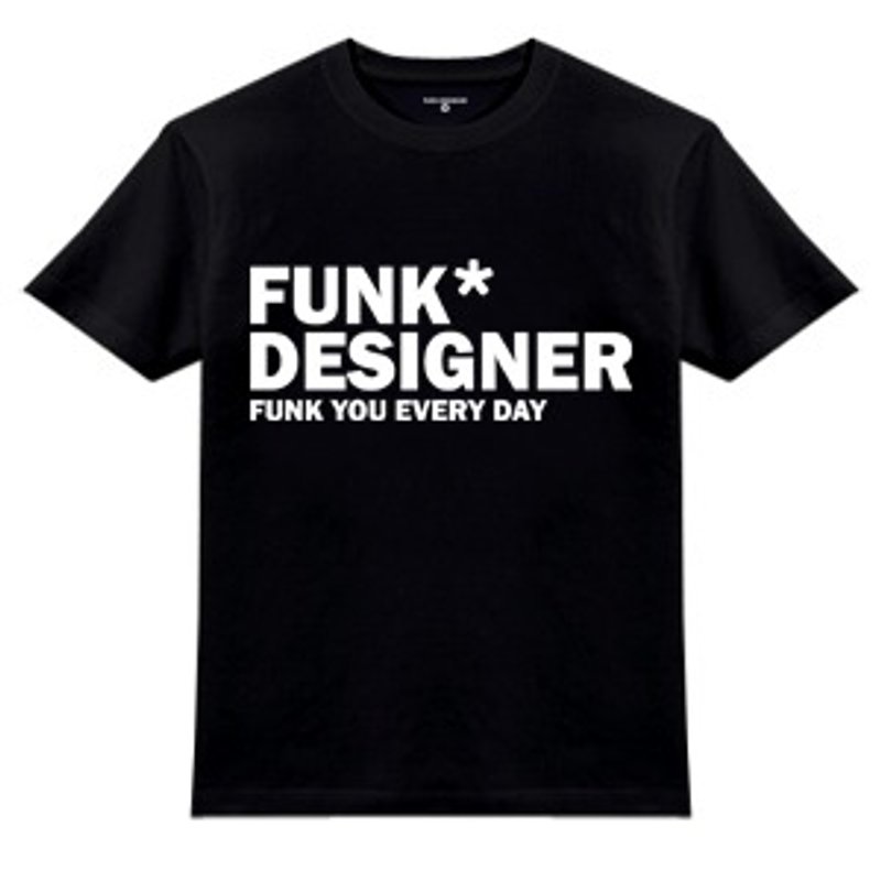 FUNK DESIGNER 定番-黑色 - 女装 T 恤 - 棉．麻 黑色