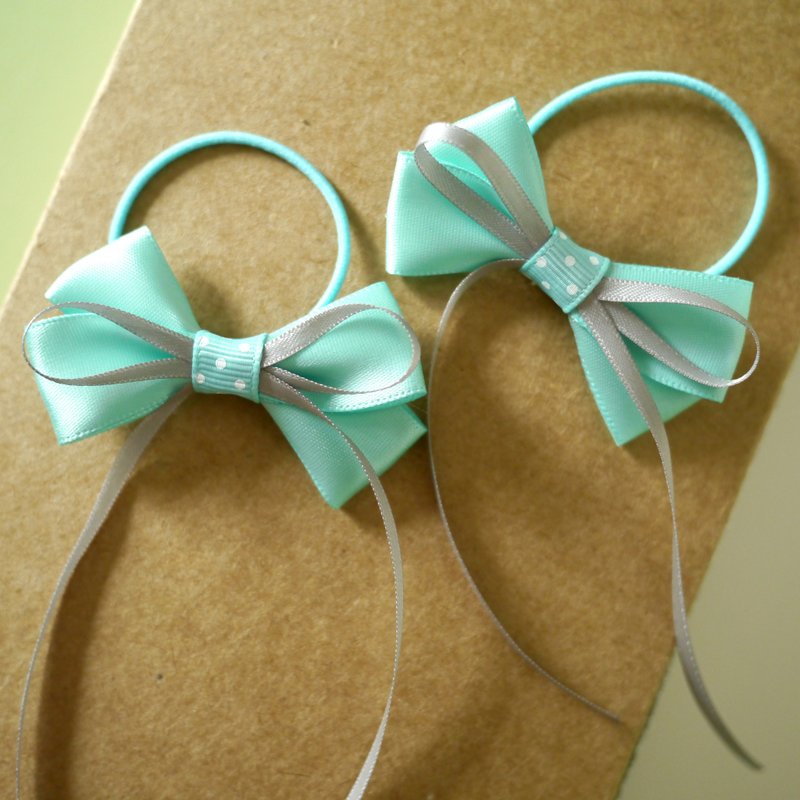 冰雪奇缘主题色 - Elsa公主 发圈/发夹 - 围嘴/口水巾 - 丝．绢 蓝色