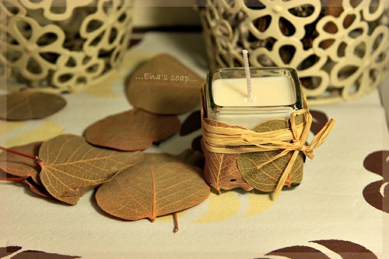 秋日 环保大豆蜡 - 蜡烛/烛台 - 植物．花 黄色