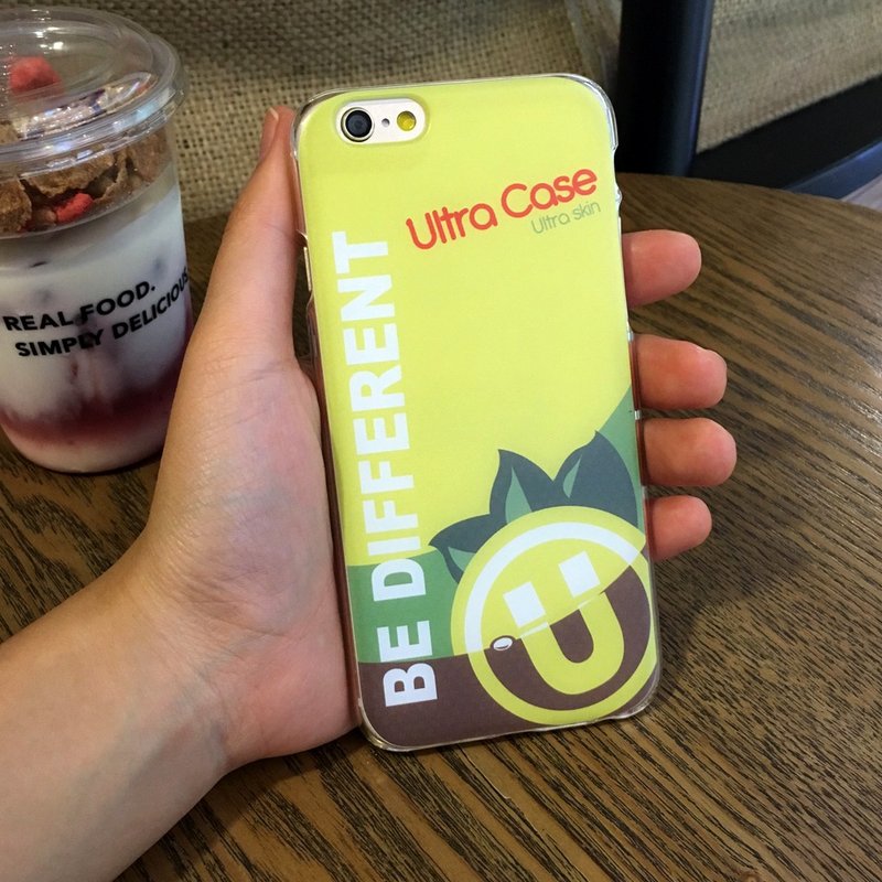 香港原创设计 饮品系列 - 黄色柠檬茶 iPhone X,  iPhone 8,  iPhone 8 Plus,  iPhone 7, iPhone 7 Plus, iphone 6/6S , iphone 6/6S PLUS, Samsung Galaxy Note 7 透明手机壳 - 手机壳/手机套 - 塑料 黄色