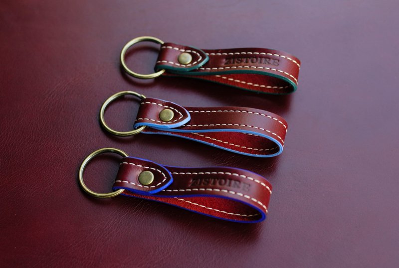 【圈住你钥匙圈-标准款(S)】ZiBAG-026S /可免费定制烙印/婚礼小物 - 钥匙链/钥匙包 - 真皮 