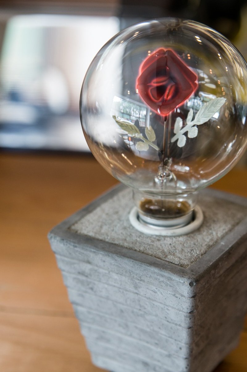 －劲空间设计－盆栽水泥设计款灯组-圆球灯泡系列 - 灯具/灯饰 - 水泥 银色