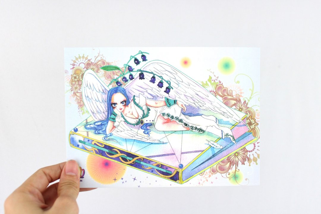 十二星座-Virgo处女座/插画明信片 - 卡片/明信片 - 纸 紫色