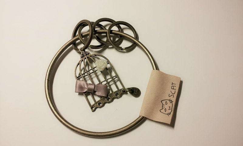 找不到鸟的钥匙圈 - 吊饰 - 其他金属 金色