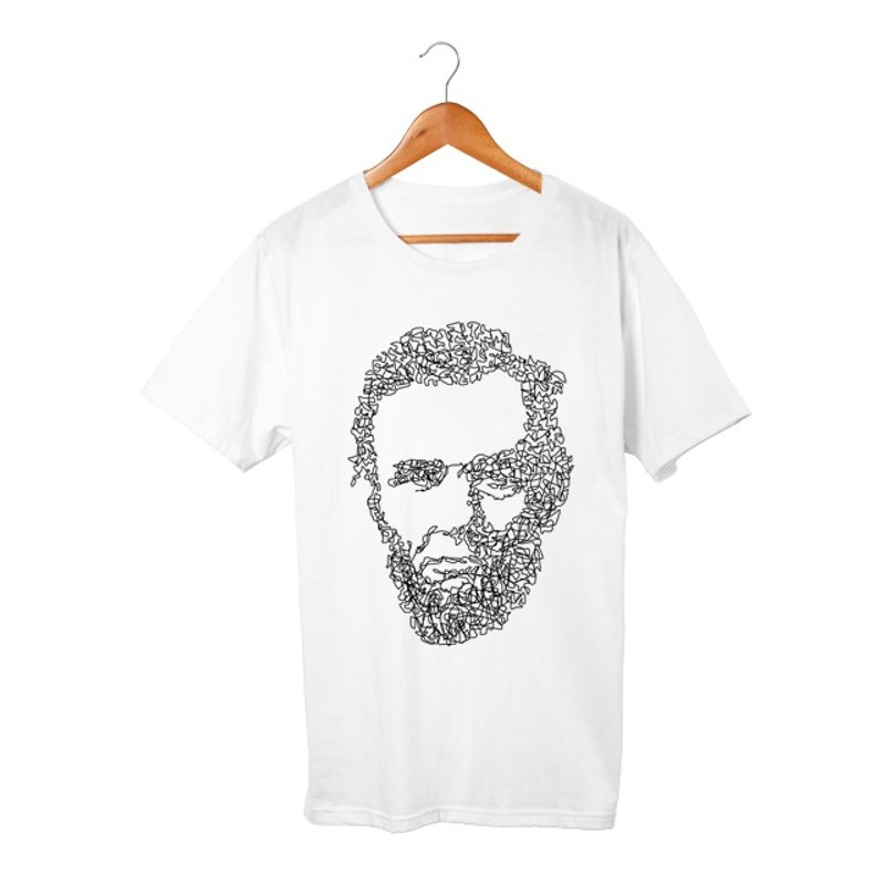 the Great Emancipator T-shirt - 中性连帽卫衣/T 恤 - 棉．麻 白色