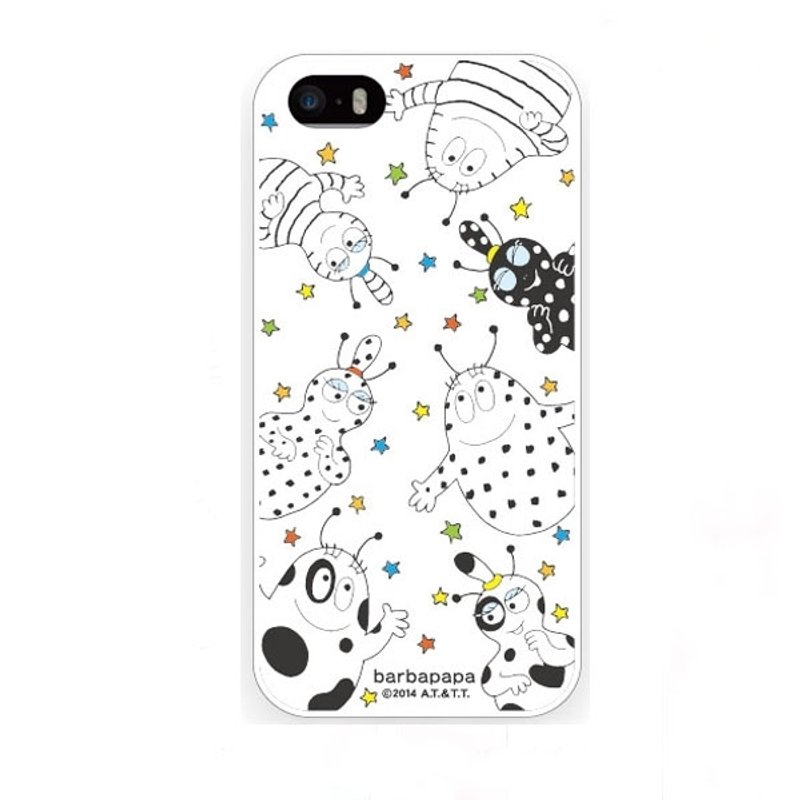 女孩寓所 ::法国(barbapapa)泡泡先生x iphone 5/5s 手机软壳-泡泡家族 - 手机壳/手机套 - 塑料 白色