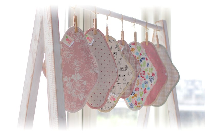 樱桃蜜贴  5件组24CM日用一般彩棉布卫生棉  Happking - 生理用品 - 棉．麻 多色