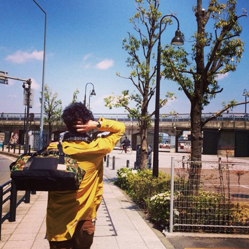 火柴木设计 Matchwood Boston 13寸防水笔电波士顿包 旅行袋 托特包 行李袋 迷彩 - 手提包/手提袋 - 防水材质 绿色