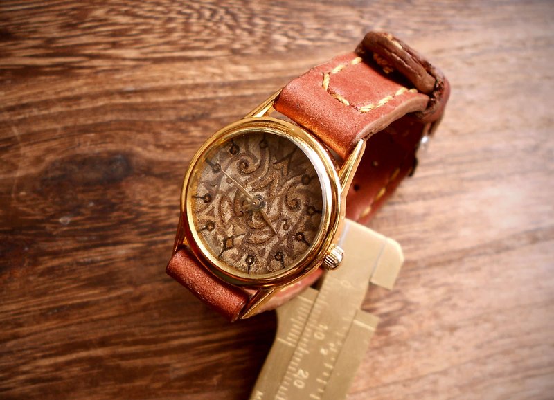 Classic Fiore 3 (只得一只) - 女表 - 真皮 咖啡色