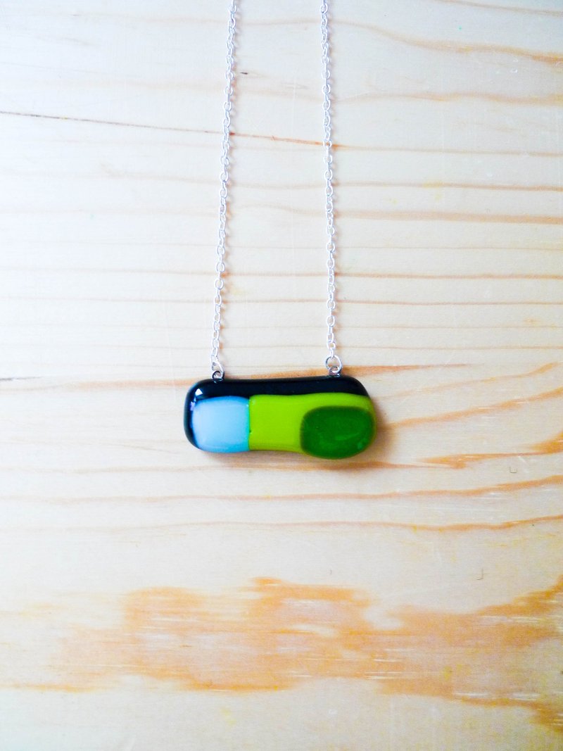 小豆子窑烧玻璃项链 - 项链 - 玻璃 多色