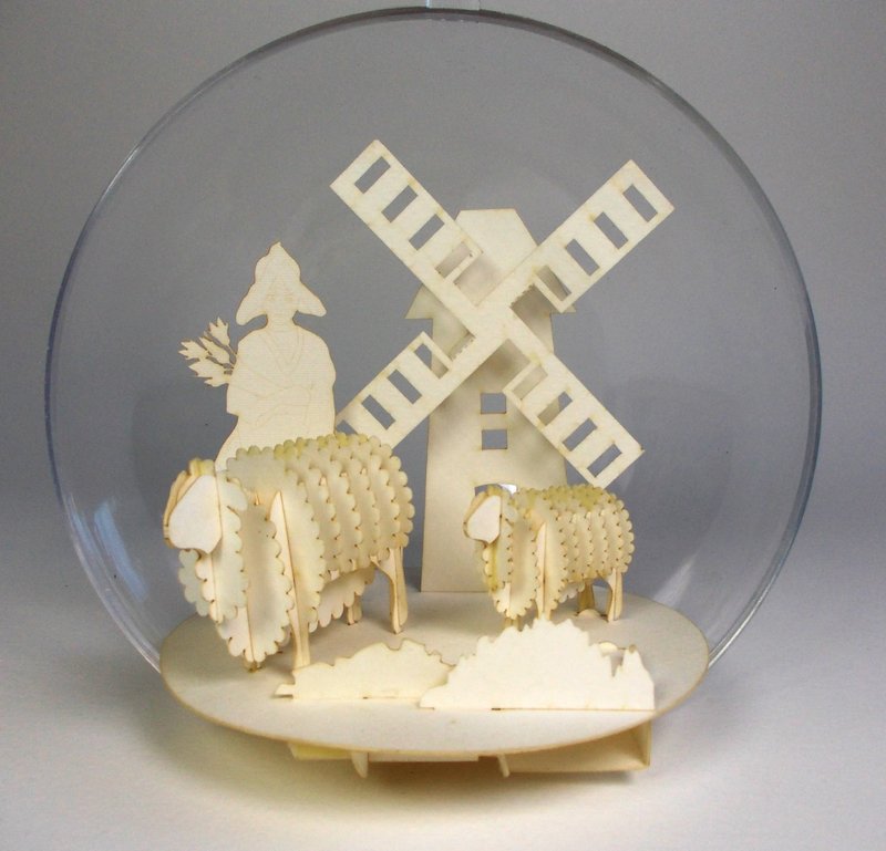 景观球-羊羊晒太阳-情境灯  样品出清.羊. LIGHT. - 灯具/灯饰 - 纸 白色