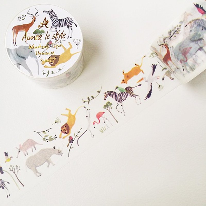 Aimez le style 38mm和纸胶带 (04741 Safari) - 纸胶带 - 纸 多色