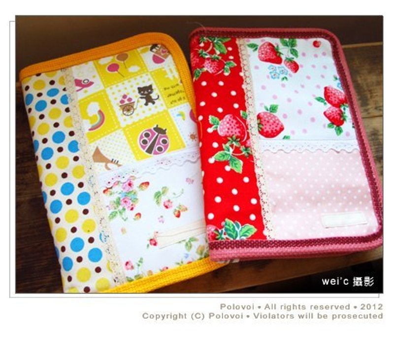 【纯手作】宝宝妈妈的万用手册本袋Zakka杂货拼贴风 - 妈妈包 - 其他材质 粉红色