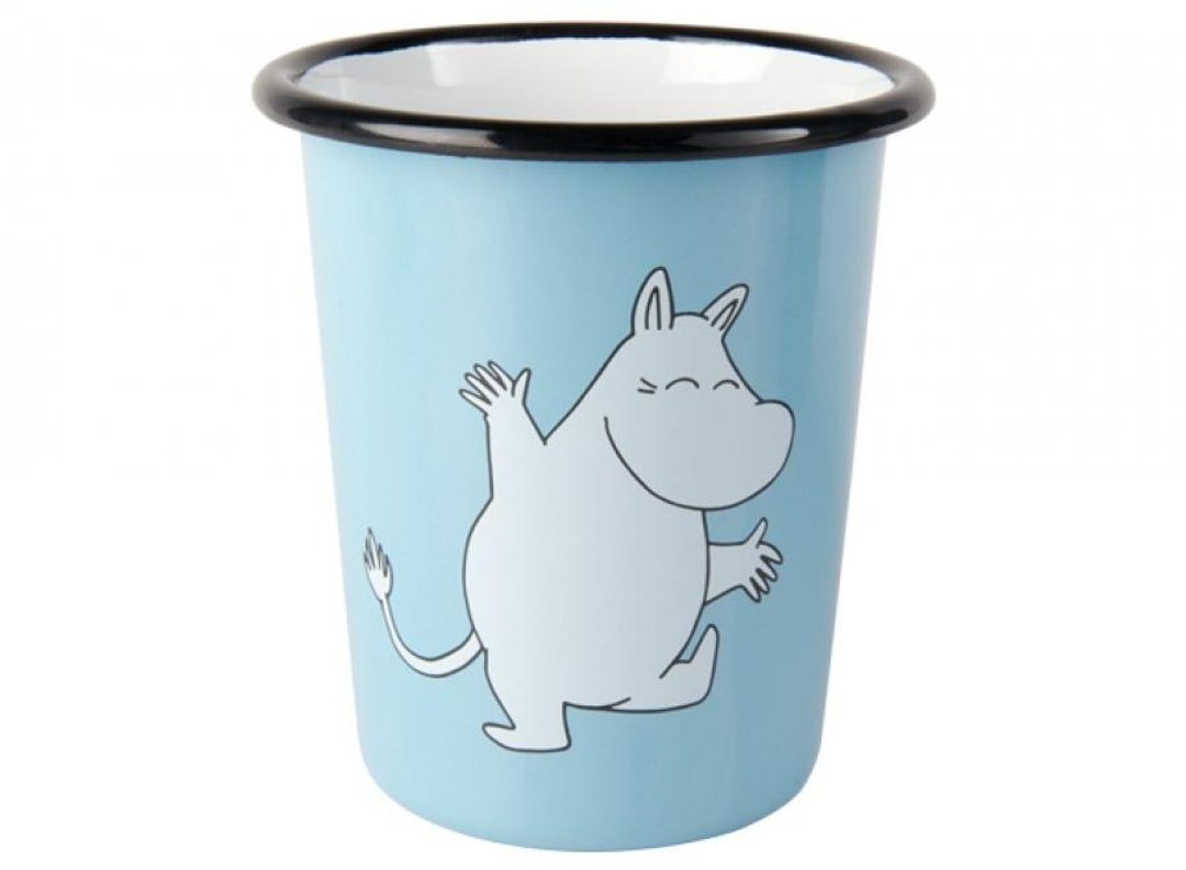Moomin芬兰噜噜米珐琅水杯4dl (水蓝色) 情人节礼物 生日礼物 交换礼物 - 咖啡杯/马克杯 - 珐琅 蓝色