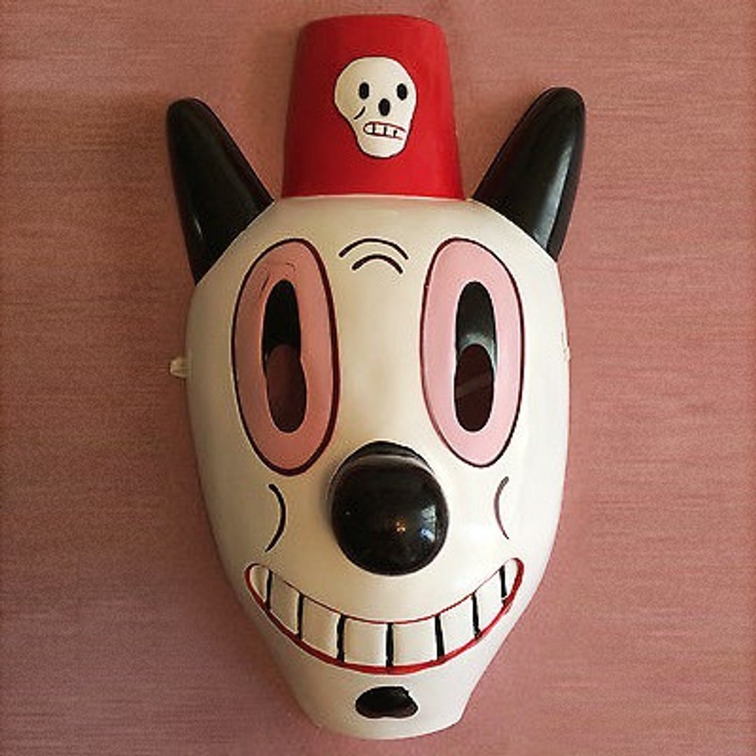 Gary BASEMAN：Toby派对面具 艺术家签名版 - 其他 - 塑料 白色