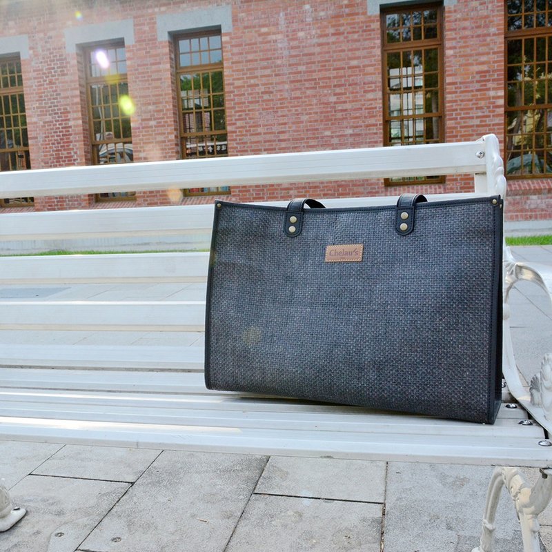 顺手旅行袋│天然防泼水│纸纤│可机洗 - 手提包/手提袋 - 纸 黑色