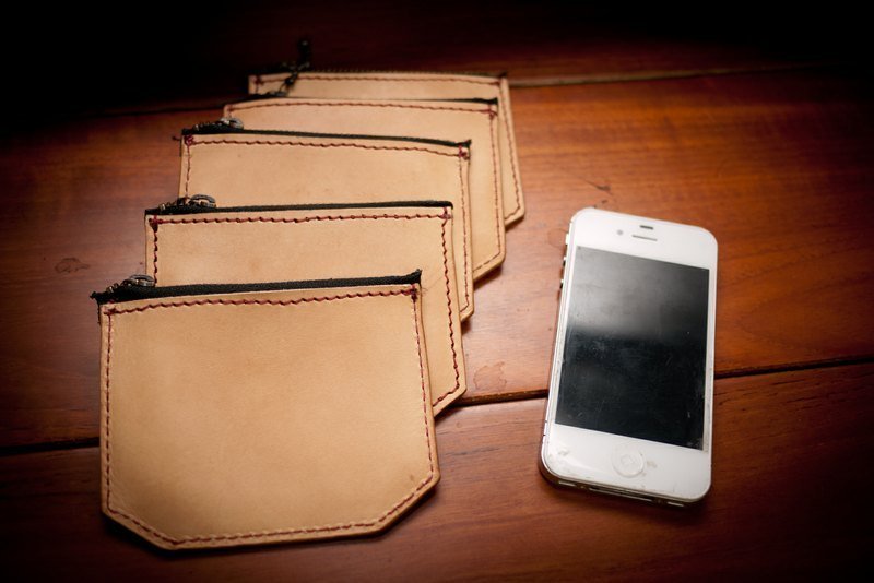 Dreamstation 皮革鞄研所，植鞣革纯牛皮手工零钱包。 - 零钱包 - 真皮 