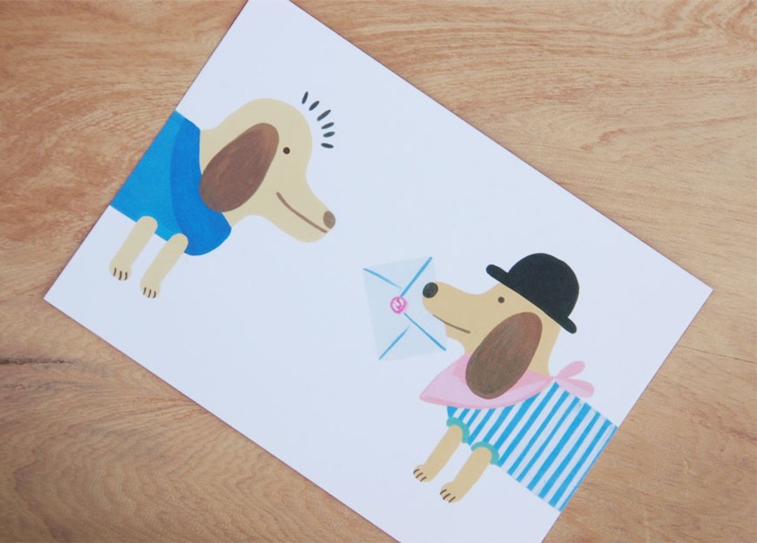 chienchien - 想对你说    插画明信片 / 卡片 - 卡片/明信片 - 纸 白色