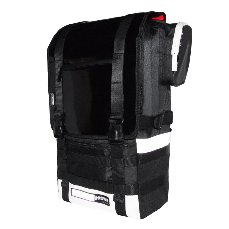 防水马鞍后背包 / 黑色 BLACK - 后背包/双肩包 - 防水材质 多色