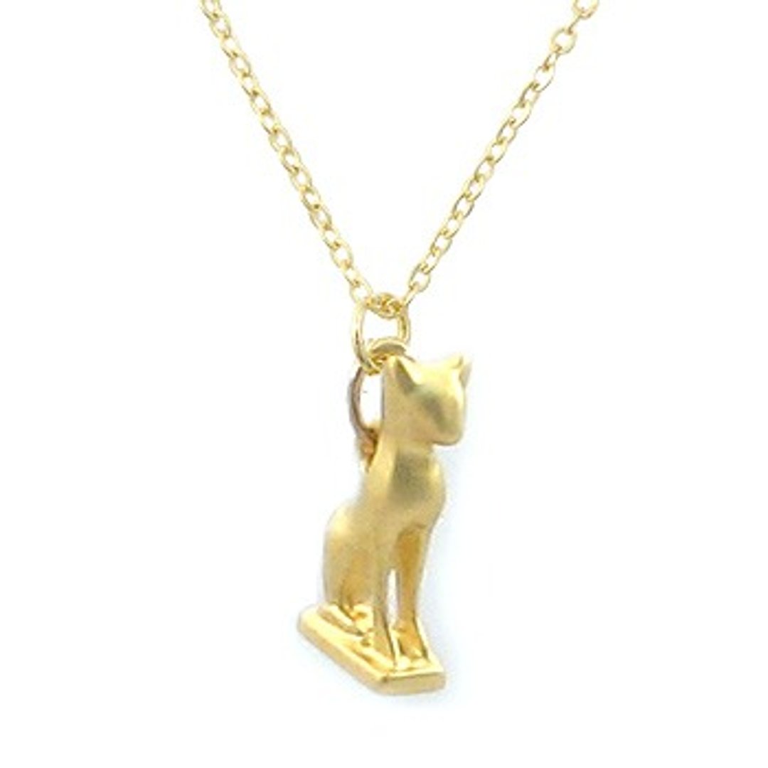 古埃及巴斯特猫项链 - 项链 - 其他金属 金色