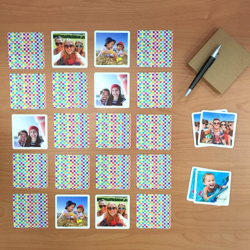 【定制化礼物】情人小孩记忆游戏卡(防水) 定制/生日/情侣/礼物 - 卡片/明信片 - 防水材质 多色