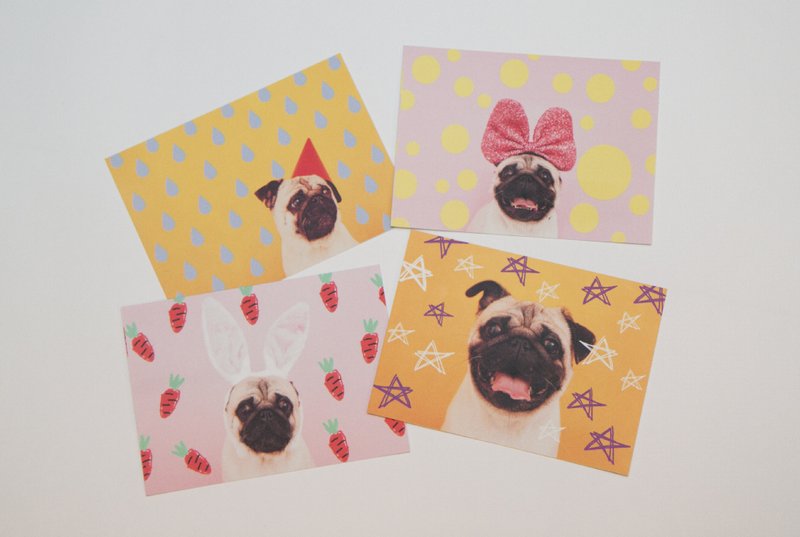 [ YONG ] 勇*造型写真明信片组 (4张) - 卡片/明信片 - 纸 多色