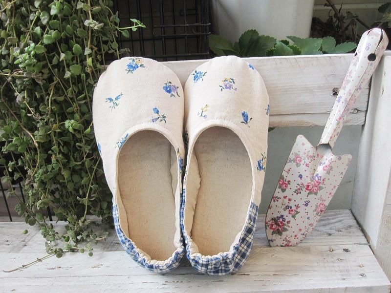 现货 松紧带室内鞋  初春无棉款 - 室内拖鞋 - 其他材质 蓝色