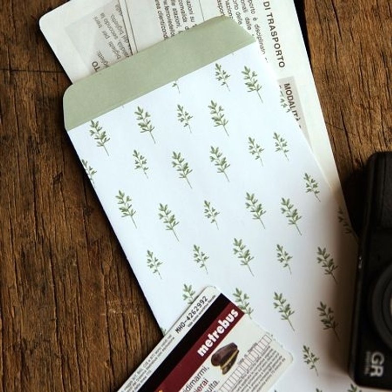 Dailylike 包装纸袋信封袋S(10入)-06fresh,E2D83327 - 信封/信纸 - 纸 绿色