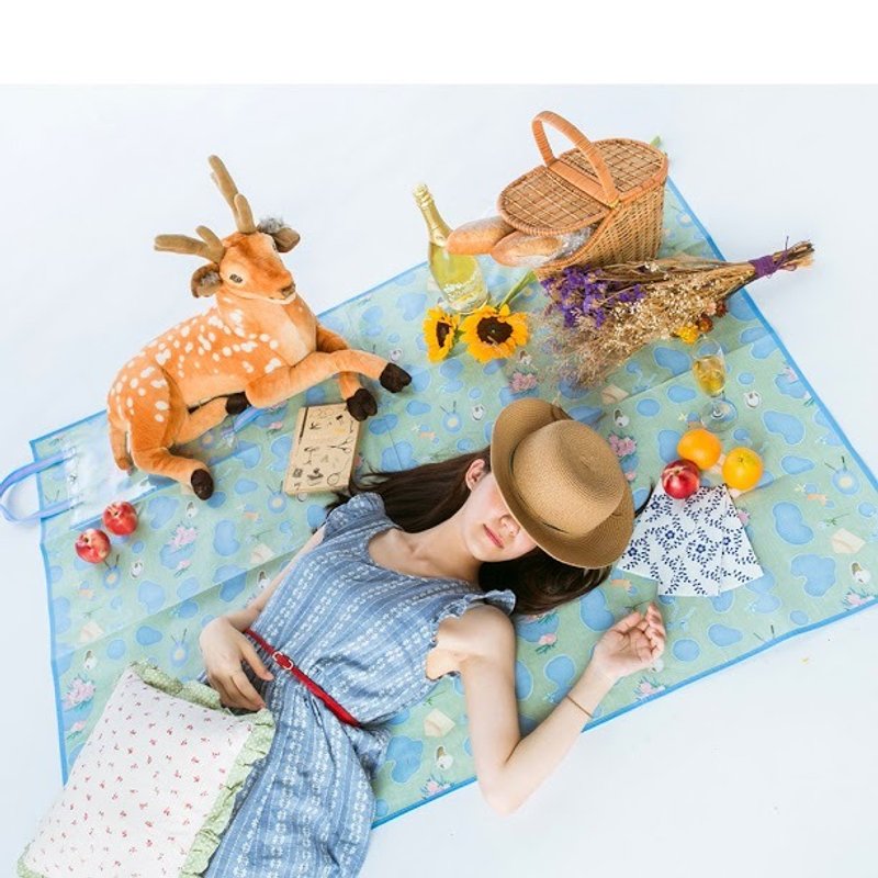 舒适圈野餐垫 Comfort Zone Picnic Mat - 野餐垫 - 防水材质 蓝色