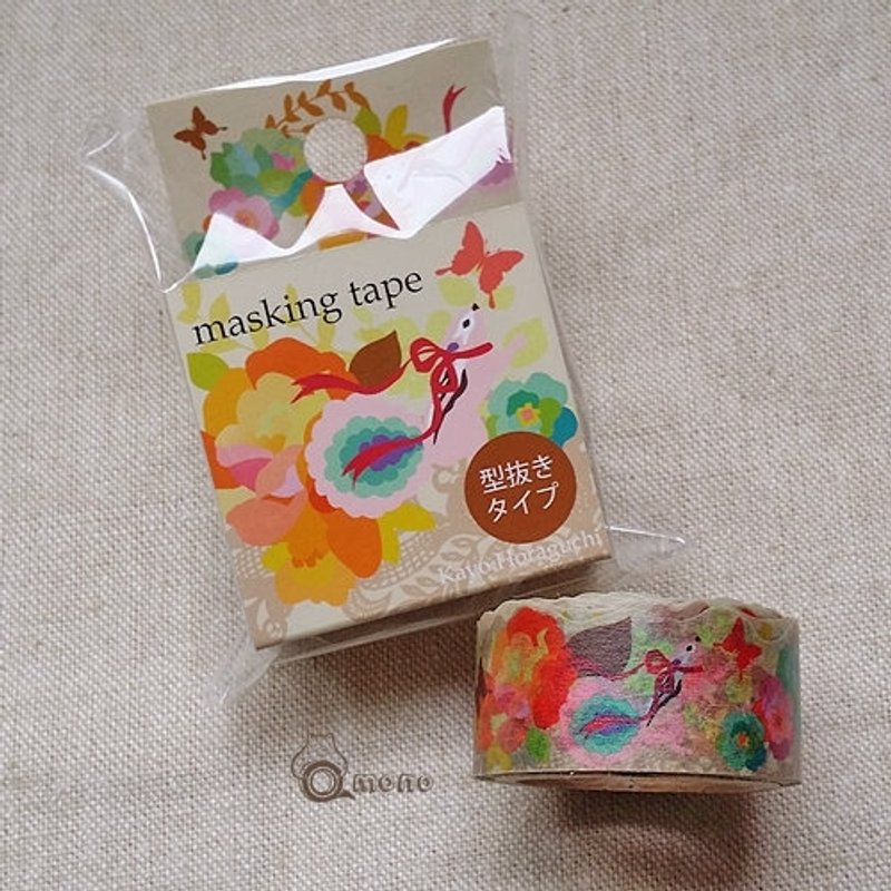 Kayo Horaguchi 洞口加代 花边纸胶带 II【Catching (HK-MT-013)】花之松鼠 - 纸胶带 - 纸 多色