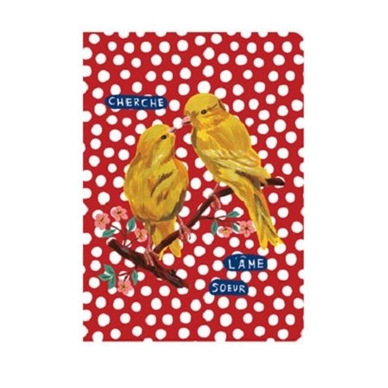 Dessin x 7321 Design-Nathalie Lete 彩绘万用卡片-02,7321-04539 - 卡片/明信片 - 纸 红色