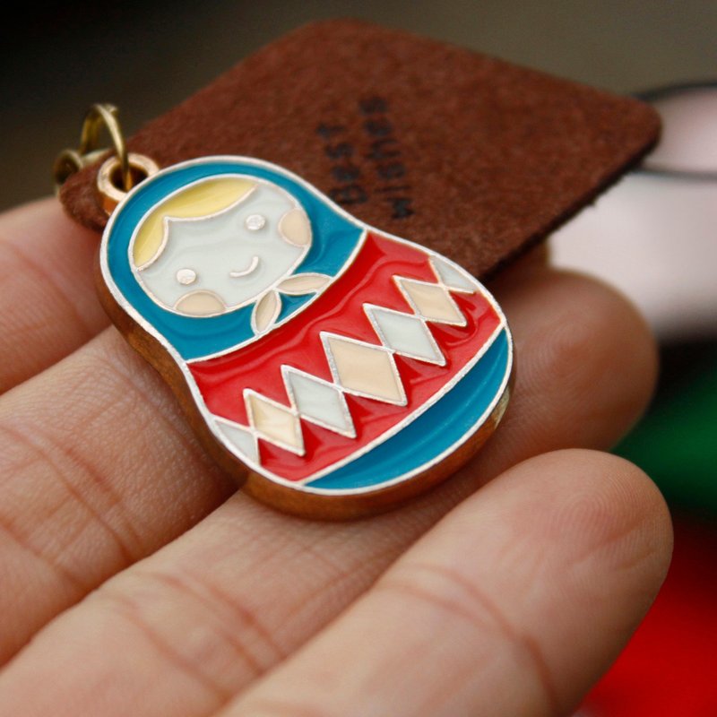 U-PICK原品生活 可爱套娃手机挂件 手机链 手机配件 复古 - 其他 - 其他金属 