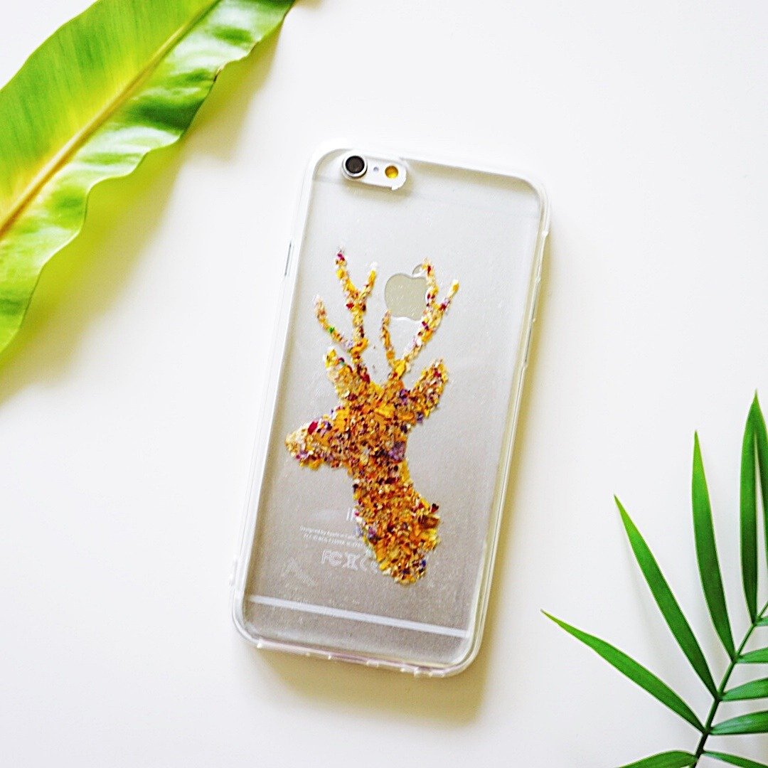 碎花小鹿系列II // 植物标本 押花手机壳 iphone 5/5s/SE/6/6s/6 plus/6s plus/7/7plus/Samsung S4/S5/S6/S6Edge/S7/S7Edge/Note3/Note4/Note5 - 手机壳/手机套 - 硅胶 