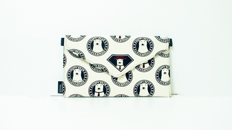 【手拿包/侧背包/信封包Dream Bag-救救北极熊熊努特-白色】 - 手拿包 - 其他材质 白色