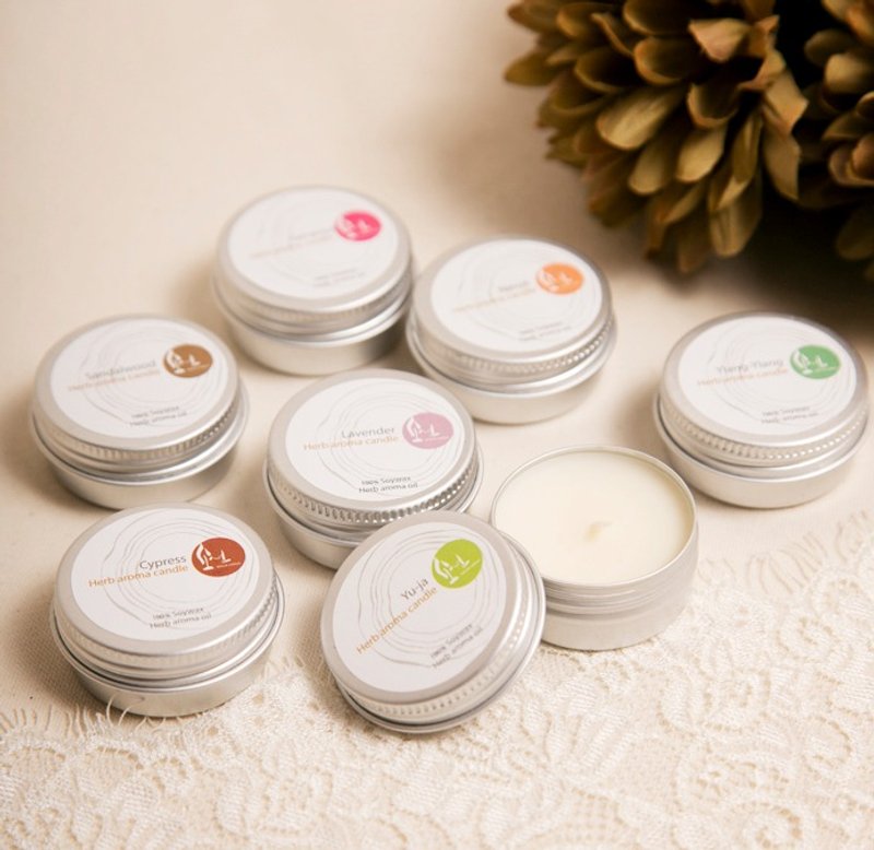 ✣ 茶光 ✣ 全天然环保 ✣ 香薰 ✣ 大豆蜡烛  ✣ 摆设系列 ✣ - SOSUN轻便铝罐装小号 - 蜡烛/烛台 - 蜡 多色