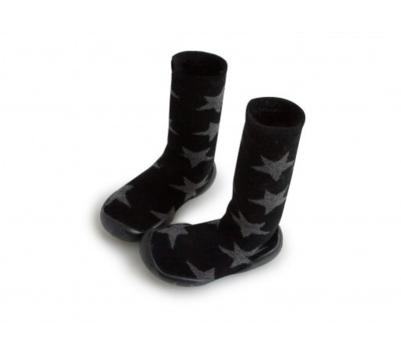 2015秋冬 nununu+collegien 星星款及膝长袜鞋 - 童装鞋 - 其他材质 黑色