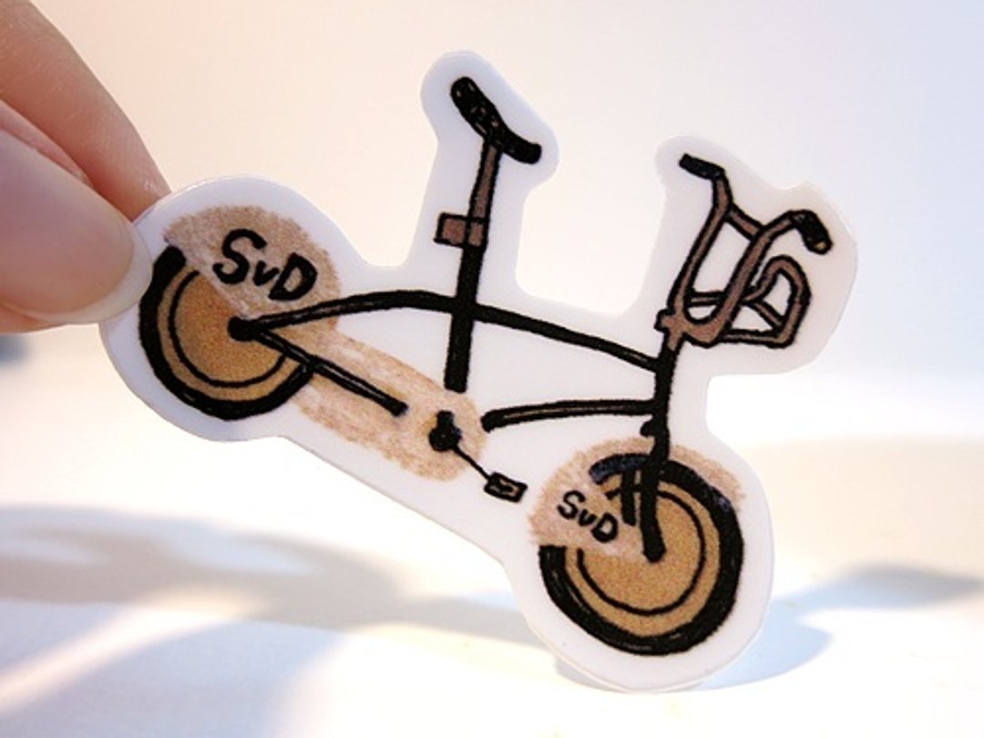 厚质防水贴纸-瑞典city bike - 贴纸 - 防水材质 灰色