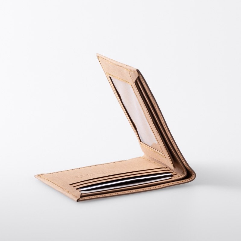 轻薄 相片款 可水洗纸 短夹 / 纸钱包 / 纸皮夹 / 深棕 手工订制 - 皮夹/钱包 - 纸 咖啡色