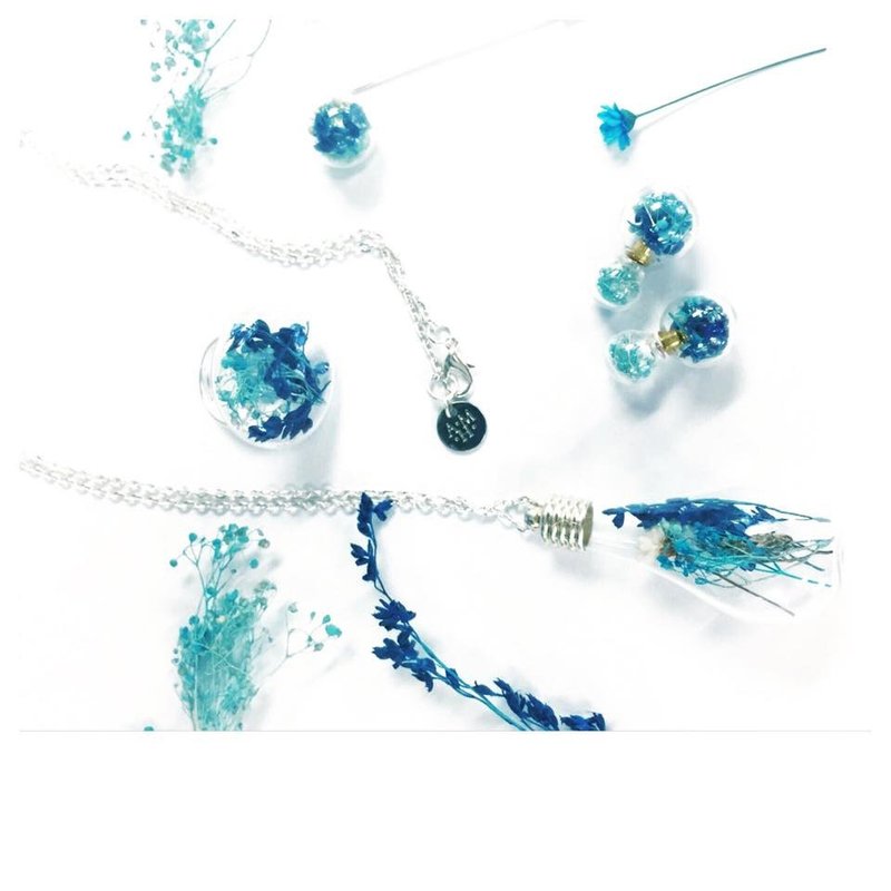 AHM Handmade 玻璃冰雪干燥花 套装 4件 - 手链/手环 - 纸 