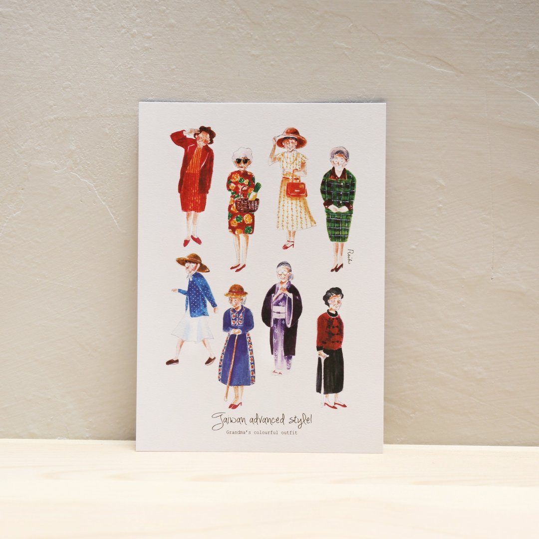 2014 Autumn postcard { 秋季明信片＊时尚奶奶 } - 卡片/明信片 - 纸 
