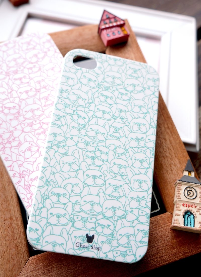 iPhone4/4s手机壳-拼图法斗 - 手机壳/手机套 - 塑料 粉红色