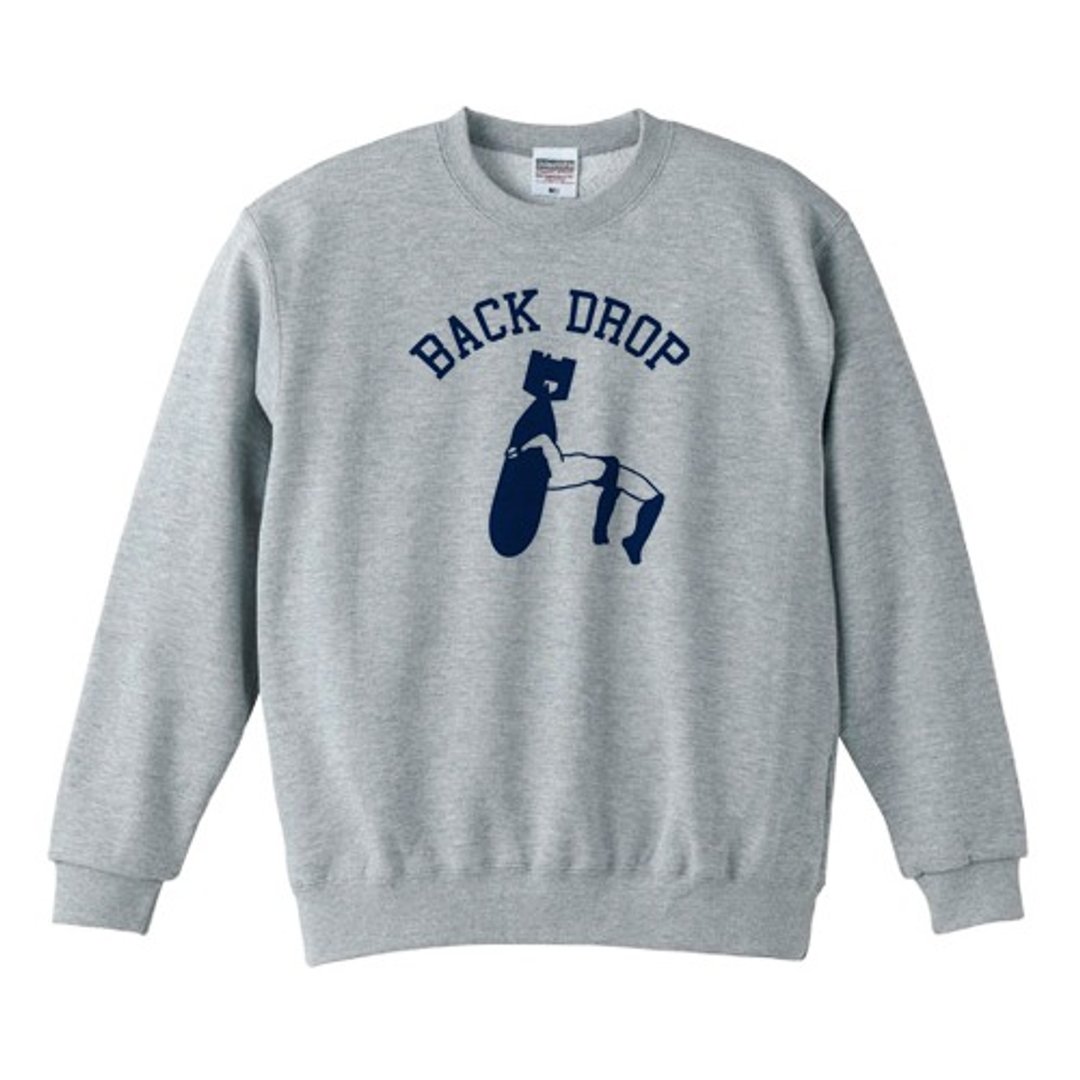 Back drop sweatshirt - 中性连帽卫衣/T 恤 - 棉 灰色