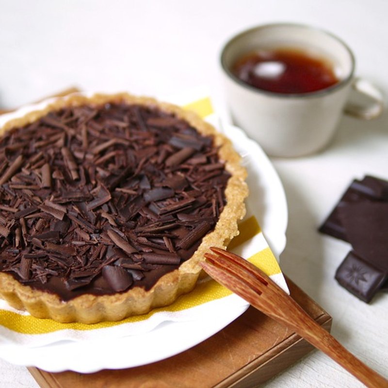 日本手作洋菓子 巧克力覆盆子起司塔/6寸 - 咸派/甜派 - 新鲜食材 