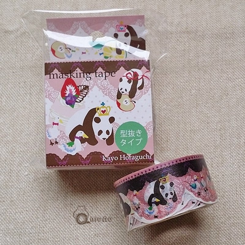 Kayo Horaguchi 洞口加代 花边纸胶带 II【Lace Stitch (HK-MT-019)】熊猫蕾丝 - 纸胶带 - 纸 多色