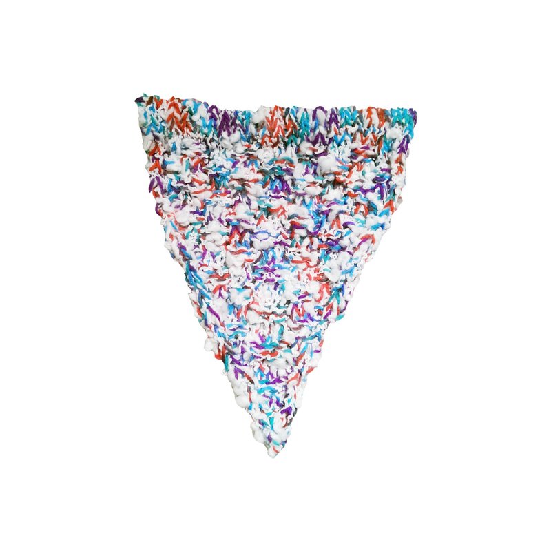 Lan 毛线三角旗帜-白底彩 - 摆饰 - 其他材质 白色