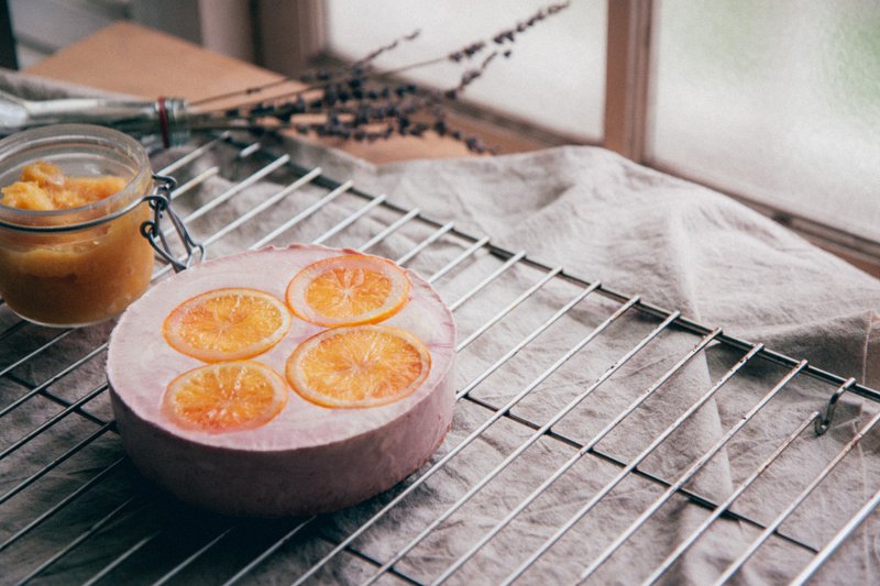 覆盆莓与柠檬乳酪 - 蛋糕/甜点 - 新鲜食材 粉红色