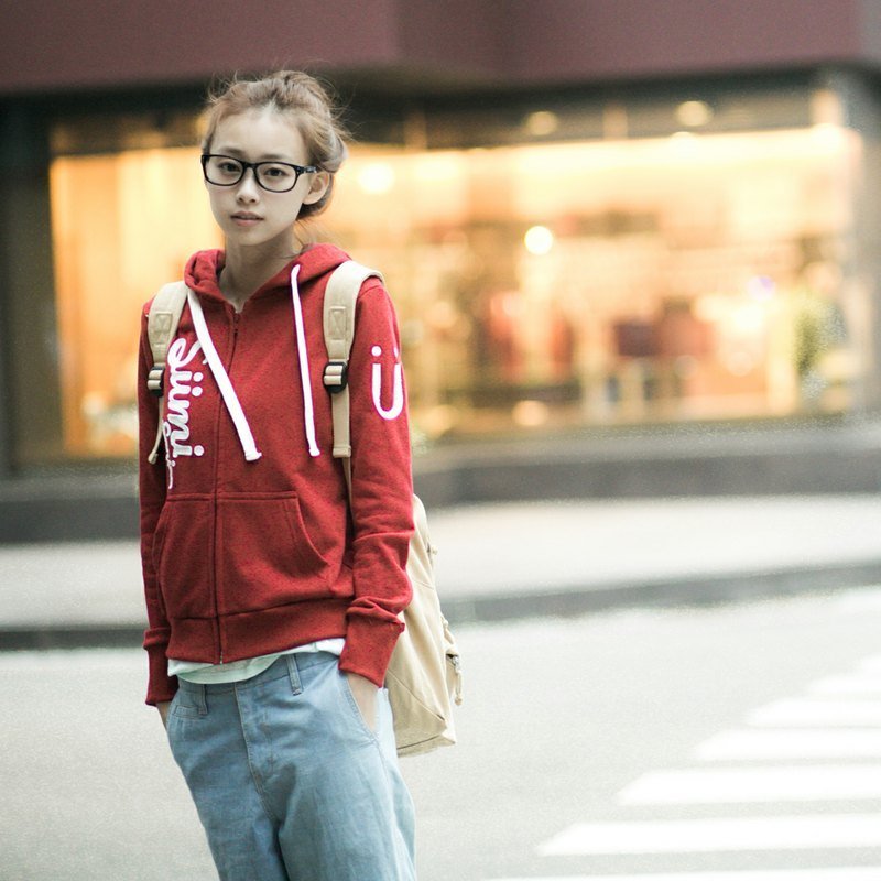 SUMI△SUMI Series大绒连帽夹克▽2AF050 - 女装休闲/机能外套 - 棉．麻 红色