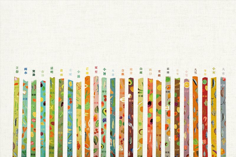 好食历节气纸胶带四季套组_春夏秋冬 - 纸胶带 - 纸 