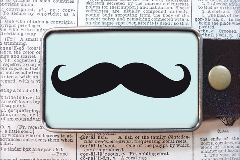 翘胡子 - 皮带头/皮带另购/限量/生日礼物【Special U Design】 - 皮带/腰带 - 其他金属 蓝色