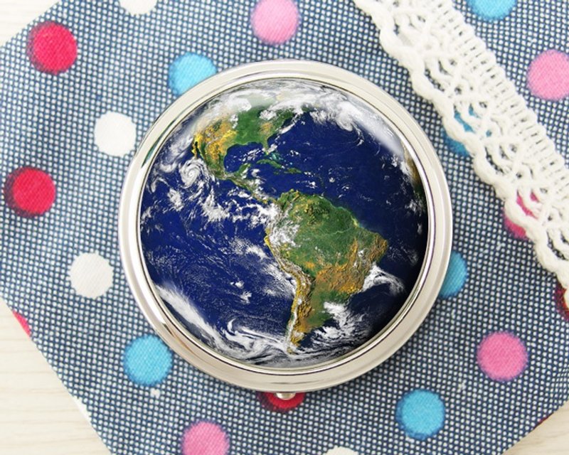 地球 - 饰品收纳盒/收纳用品/镜子盒【Special U Design】 - 收纳用品 - 其他金属 蓝色